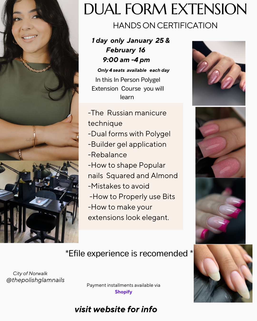 Dual Form Course with Polygel January 25 2026